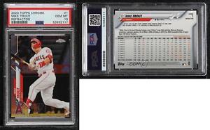 2020 Topps Chrome Refractor Mike Trout #1 PSA 10 GEM MT