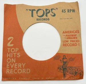 Tops Records Company Sleeve 45RPM All Time Hit Series 2 Hits on Each Record - Picture 1 of 6