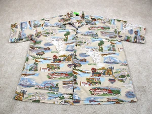 David Carey Originals Shirt Men 2XL San Diego California Graphic Print Button Up - Picture 1 of 15