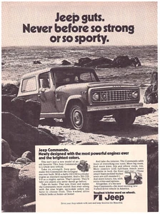 1972 Jeep Commando 4-WD, sehr attraktive Zeitschriftenanzeige aus den USA - Bild 1 von 1