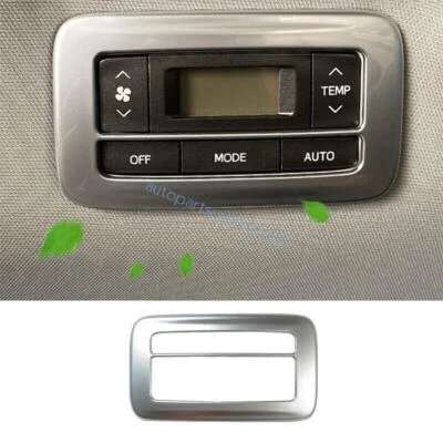 Cubierta de ventilación de salida de aire acondicionado trasera cromada brillante para Toyota Sienna 2011-2019 2020 Foto 1 de 4