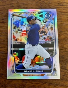 2014 Bowman Chrome #81 David Wright Refractor /500 - Picture 1 of 2