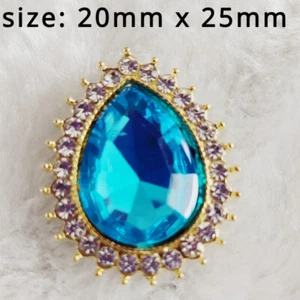 10X Loose Beads Diamond Rhinestone Drop Shape Bead Craft DIY Bracelet Necklace - Picture 1 of 22