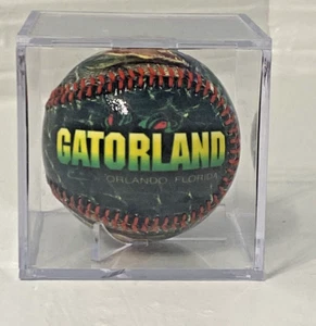 Gatorland Orlando Florida Souvenir Baseball Ball Glossy in Cube - Picture 1 of 10