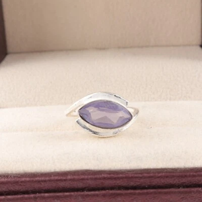 Iolite Gemstone 925 Sterling Silver Ring Handmade Jewelry Ring For Gift - Image 1 of 3