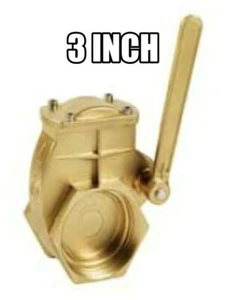 3 inch Brass Lever Swing Gate Valve FNPT X FNPT - Picture 1 of 3