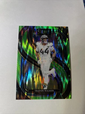 2024 Panini Select- Premier Level Travon Walker #197 Neon Green Shock Prizm /499 - Image 1 of 3