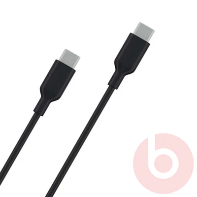 Original Beats by Dr Dre USB-C to USB-C Charger Cable Black Genuine Beats 8" - Image 1 of 3