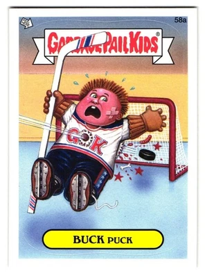 Buck Puck GPK 2014 Garbage Pail Kids Winter Olympics Hockey Parody Sticker - Image 1 of 2
