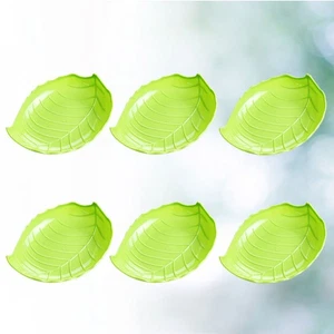 6pcs Tree Leaf Fruit Dish Creative Fruit Plates Candy Dish Dried Fruit Tray for - Picture 1 of 8