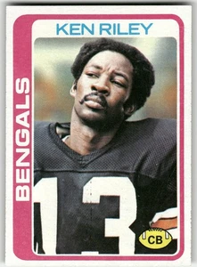 1978 Topps Ken Riley #115 Cincinnati Bengals - Picture 1 of 2
