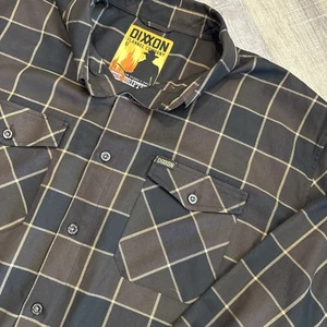 Dixxon Flannel Company The Drifter braun schwarz kariertes Langarmhemd 4X. LESEN - Bild 1 von 20