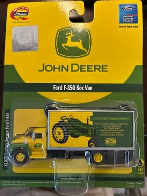 HO Scale Athearn John Deere Ford F-850 Box Van Facrory Service Ford 81078 - Image 1 of 3