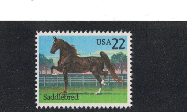 #2157 - 22c Saddlebred - Horse -  Wholesale lot - (50) F/VF Unused stamps - Image 1 of 1