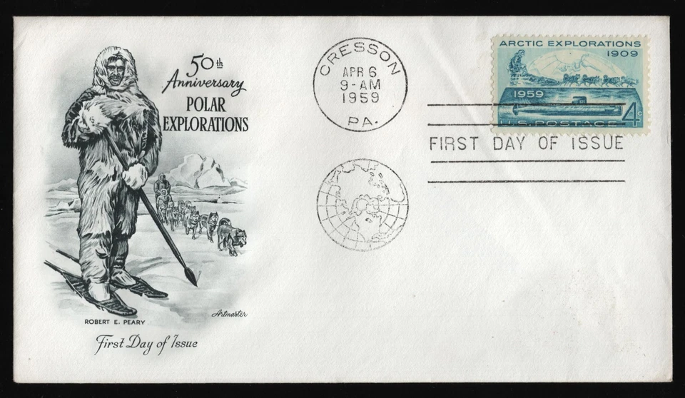 #1128 4c Arctic Explorations, Artmaster FDC **ANY 5=FREE SHIPPING** - Image 1 of 1