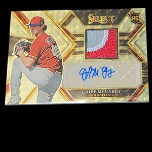 2023 GRIFF MCGARRY SELECT GOLD VINYL SUPER FRACTOR PATCH AUTO 1 OF 1  № PJA-GIM - Picture 1 of 12