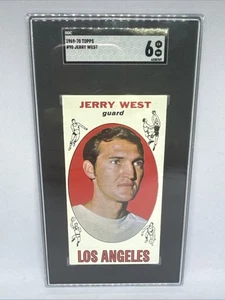 Jerry West 1969-70 Topps #90 SGC Graded EX-NM 6 - Picture 1 of 2