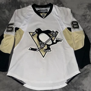 Vintage Pittsburgh Penguins Kris Letang White Black Jersey Size 50 Reebok - Picture 1 of 24