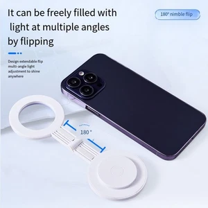 Lumière Selfie Téléphone Magnétique avec Température de Couleur Réglable e - Photo 1 sur 12