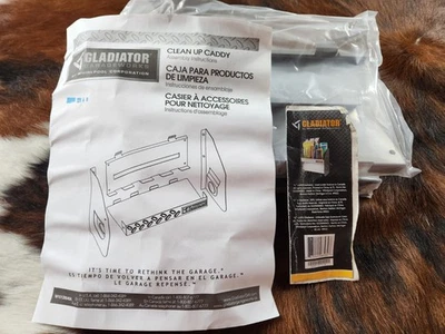 Gladiator GearWall placa de banda de rodadura plateada acero limpieza carrito garaje almacenamiento 12 pulgadas Foto 1 de 4