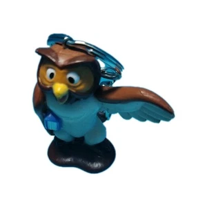 Vintage Winnie the Pooh Owl Keychain PVC Figure Backpack Zipper Pull Charm - Picture 1 of 6