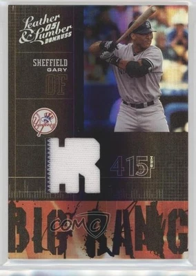 2005 Donruss Leather & Lumber Big Bang Jerseys /250 Gary Sheffield #BB-12 - Image 1 of 2