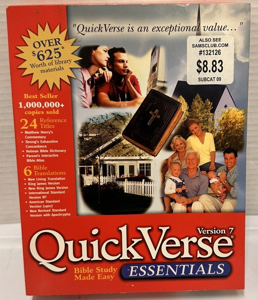 Bible Study Quick Verse Essentials  Version 7 PC - Image 1 of 2