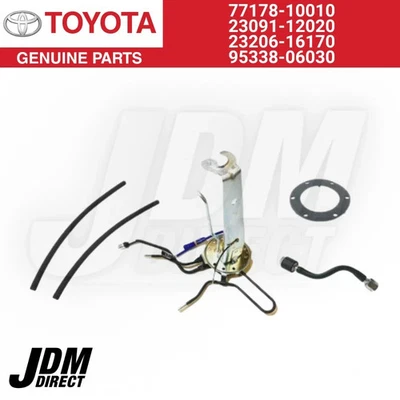 TOYOTA Genuine AE86 AE85 Trueno COROLLA LEVIN Fuel Pump Bracket & Hose &Tube SET - Image 1 of 3