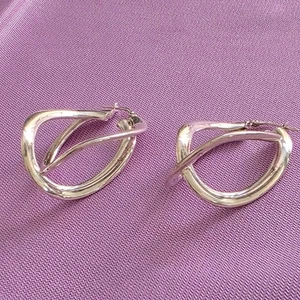 Vintage Milor Italy 925 Sterling Silver Dangle Earings 7g - Picture 1 of 9