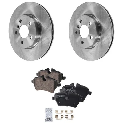 Front Brake Disc Rotors and Pads Kit For Mini Cooper 2014 2015 - Imagem 1 de 4