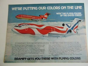 1976 BRANIFF ITERNATIONAL AIRLINES print ad - Picture 1 of 1
