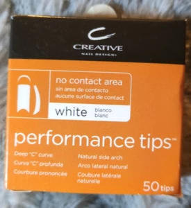 CND PERFORMANCE WHITE TIPS for Acrylic UV Gel  50 Refill - Size #5 - Picture 1 of 1