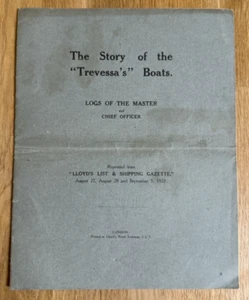 Story of Trevessa’s Life Boats Master & Officer’s Logs 1923 Sinking Sea Survival - Bild 1 von 12
