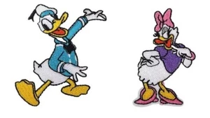 Donald and Daisy Duck 2.25 Inch Tall Themed Iron on Patch - Picture 1 of 1