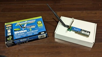Linksys WMP54GS 2.4GHz Wireless-G PCI Adapter with SpeedBooster - USED - Image 1 of 3