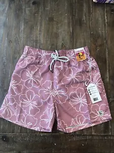 THE ENDLESS SUMMER Floral Print Volley Swim Shorts 17" Length Mens Medium - Picture 1 of 2