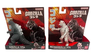 JUEGO DE 2 GODZILLA MONSTER SERIES MECHAGODZILLA 1974 & GODZILLA 1954 BANDAI 2024 - Imagen 1 de 5