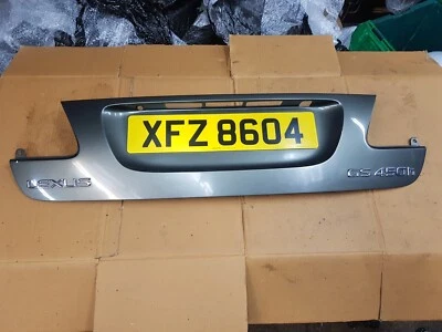 08 Lexus GS300 GS450h Boot Number Plate Lights Holder Trim Grey  76801-30140 - Image 1 of 4