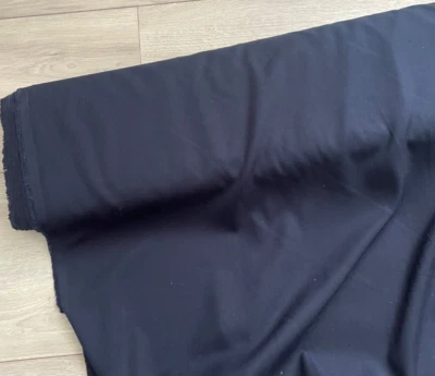 Twill Viskose Mix in dunkelblau navy Meterware - Bild 1 von 2