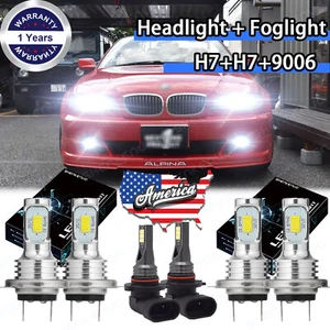 Fits for BMW 330Ci 325Ci 2001-2006 6x combo LED Headlight Fog Light Bulbs Kit - Picture 1 of 9