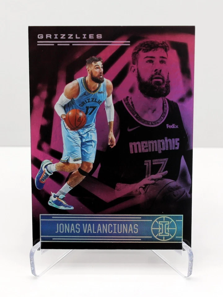 2020-21 Panini Illusions Basketball Pink Parallel Card #109 Jonas Valanciunas - Image 1 of 1