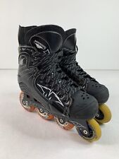 Mission R Black Inline Street Hockey Roller Skates Size 7D (US Men Shoe 7