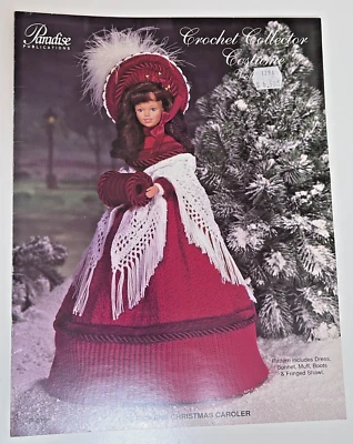 Crochet Collector Costume 1850 Dickens Christmas Caroler Edition Vintage 1994 - Image 1 of 4