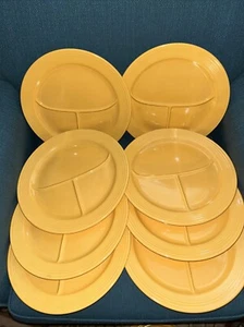 Fiesta gelb 11 3/4" geteilt Grillplatten 8er Set - Bild 1 von 17