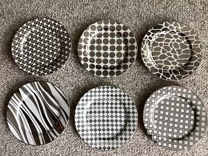 6 zertifizierte internationale Asst. Silber auf Weiß Design 7 7/8" Dessertteller - Bild 1 von 3