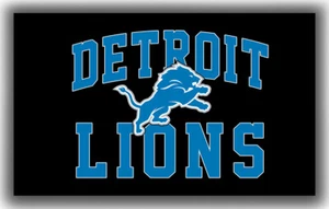 Detroit Football Team Memorable Flag 90x150cm 3x5ft Lions Fans New Best Banner - Picture 1 of 6