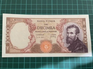 banconota 10000 lire Michelangelo condizioni ottime 20 maggio 1966 - Foto 1 di 7