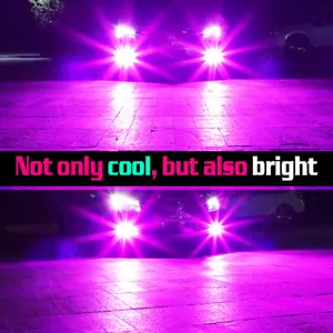 LED Fog Light Bulbs H8 H9 H11 Fog Light Bulb Pink Purple High Power 110W Lamps - Picture 1 of 9
