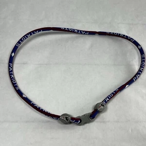 New England Patriots NE NFL 21” Rope Cord Necklace W/ Buckle Closure - Picture 1 of 3