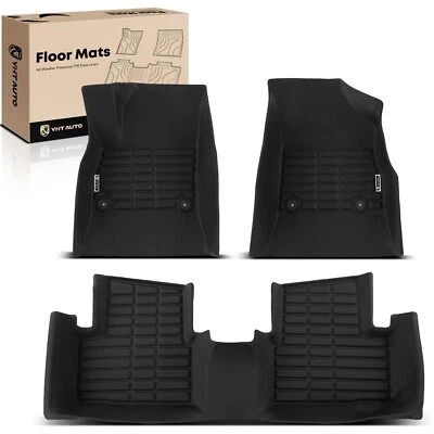 3x alfombrillas delanteras y traseras negras forros para Chevrolet Cruze 2017 2018 2019 TPE Foto 1 de 4